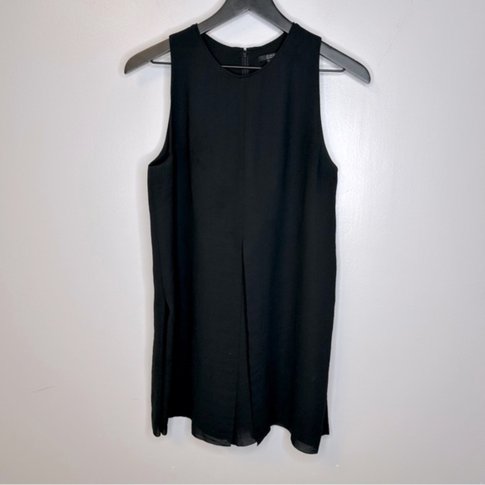 COS Black Tunic Top Size 40 US Size 10/12